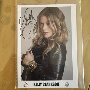 Autographed Kelly Clarkson Photo